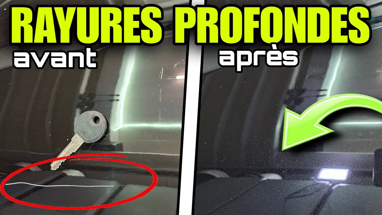 Comment EFFACER les RAYURES PROFONDES sur la carrosserie ?