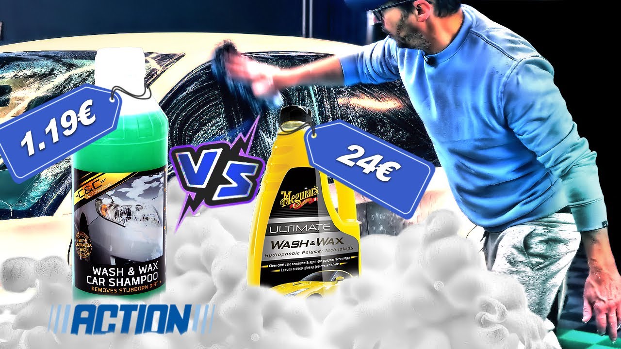 NOUVEAU SHAMPOING ACTION 1.19  VS  MEGUIAR'S 24.99€