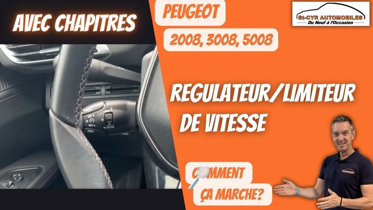 Peugeot 3008, 2008, 5008, le regulateur/limiteur de vitesse, comment ça marche?