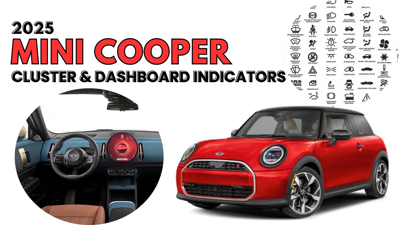 2025 Mini Cooper Cluster Display & Dashboard Warning Lights Guide