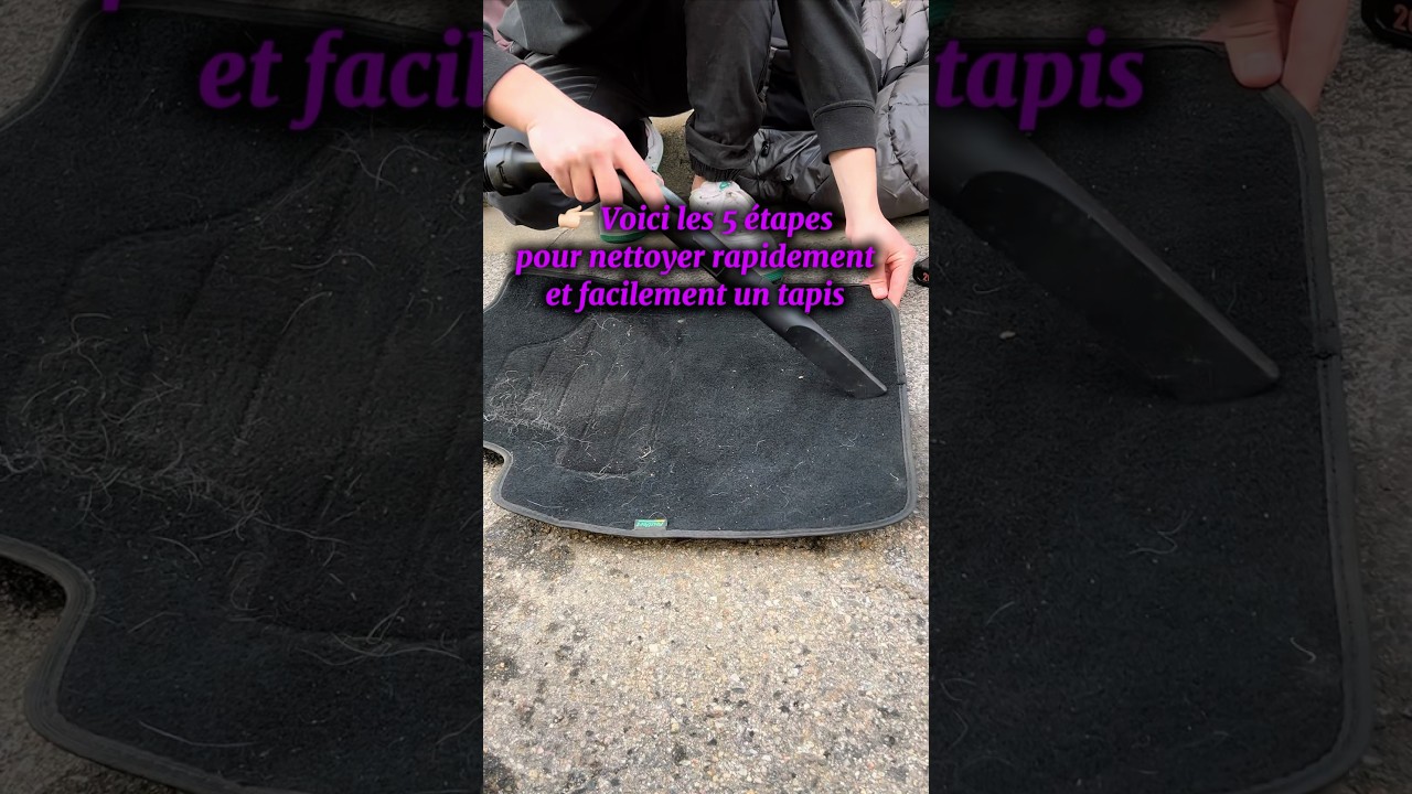 Comment nettoyer un tapis de voiture comme un pro