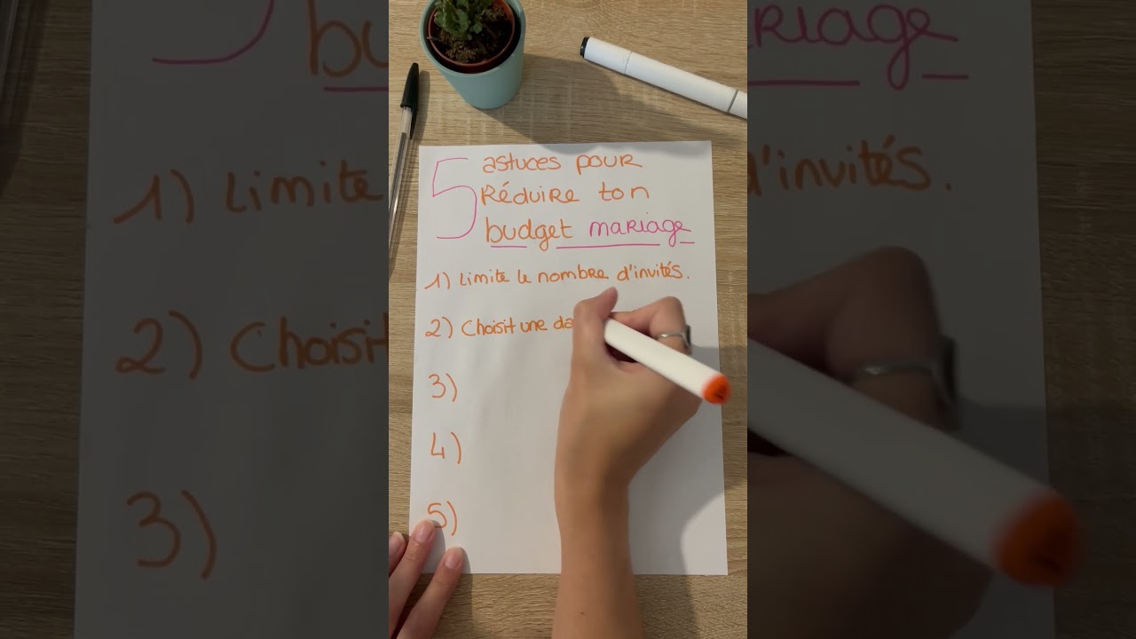 5 astuces pour réduire ton budget mariage