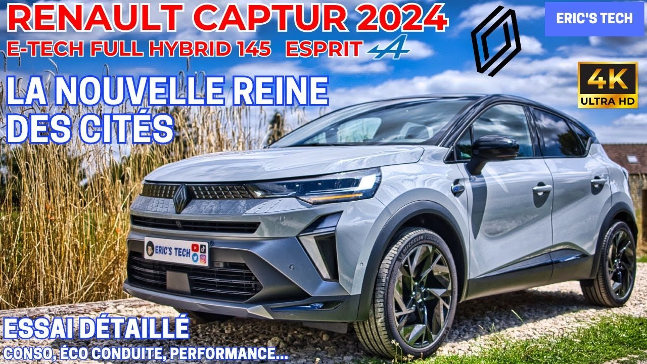 Renault Captur Esprit Alpine e-tech full hybride 145ch 2024 - 4K