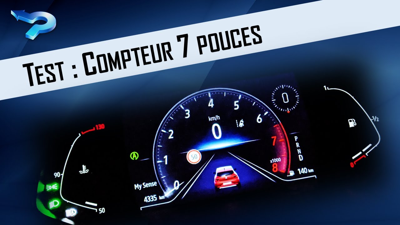 Test du compteur 7 pouces de Renault. Clio 5, Captur 2, Megane, Talisman... Personnalisation, styles