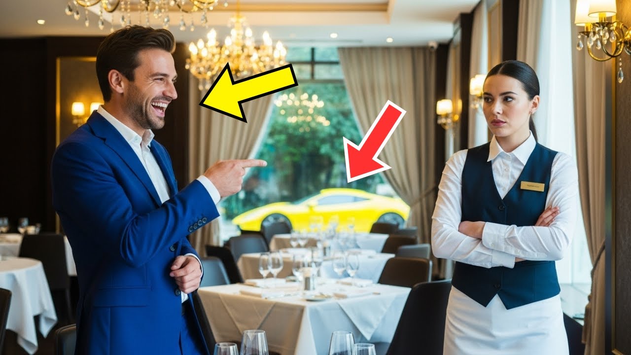 Le milliardaire se vante de sa richesse devant la serveuse—jusqu’à ce qu’elle arrive en Lamborghini