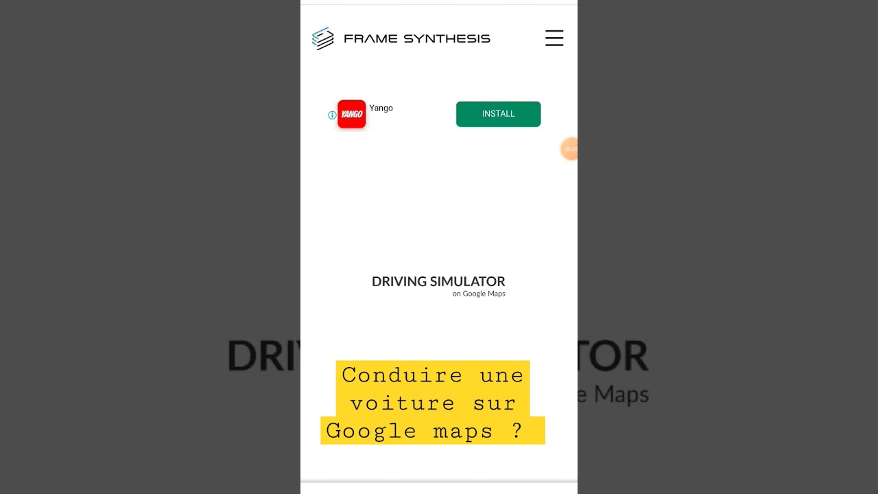 Conduire une voiture sur Google maps
