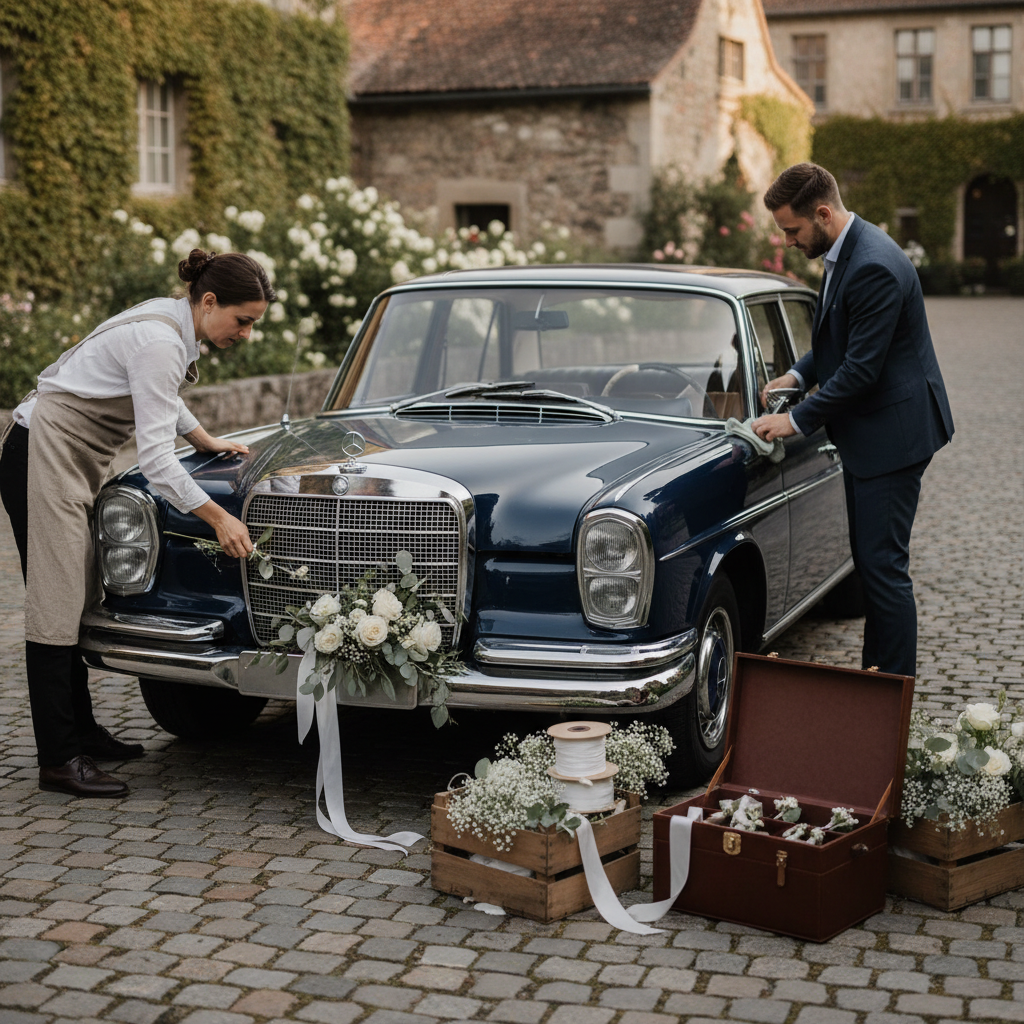 découvrez nos conseils pratiques pour bien préparer le véhicule du cortège et assurer un mariage réussi et mémorable.