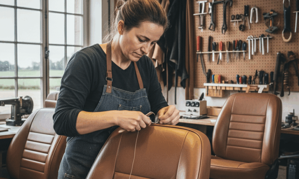 découvrez le parcours inspirant de mathilde picault, sellière-garnisseuse à saint-pierre-de-bailleul, qui a transformé sa passion en métier pour vivre une nouvelle vie pleine de créativité et de savoir-faire.