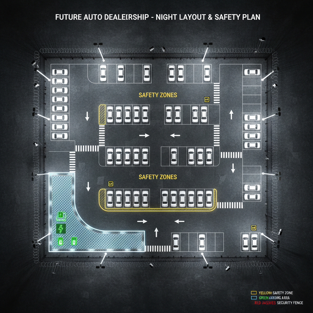 un incendie impressionnant détruit 24 tesla sur le parking d'un concessionnaire local, suscitant inquiétude et enquête.
