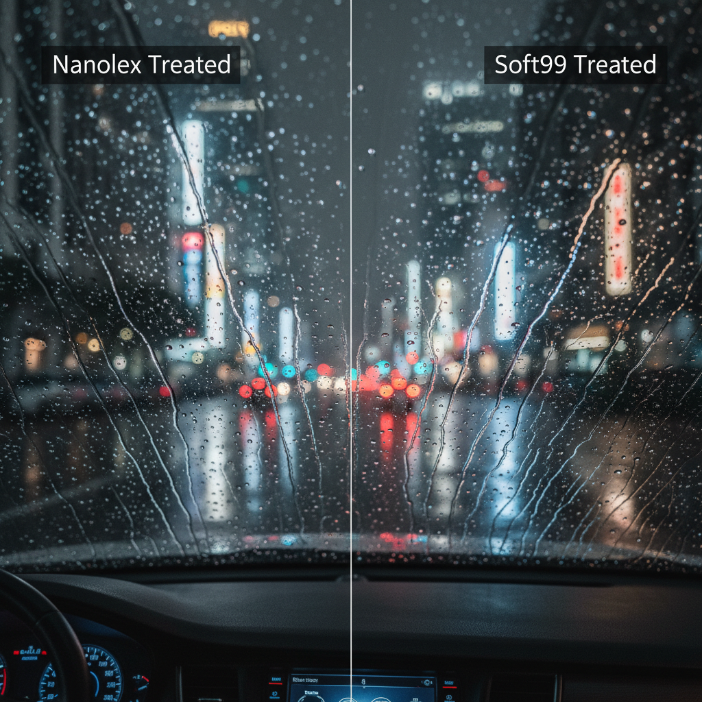 découvrez notre comparatif nanolex vs soft99 pour choisir le meilleur traitement vitres pluie en 2025. analyse d'efficacité, durabilité et visibilité pour une conduite plus sûre sous la pluie.