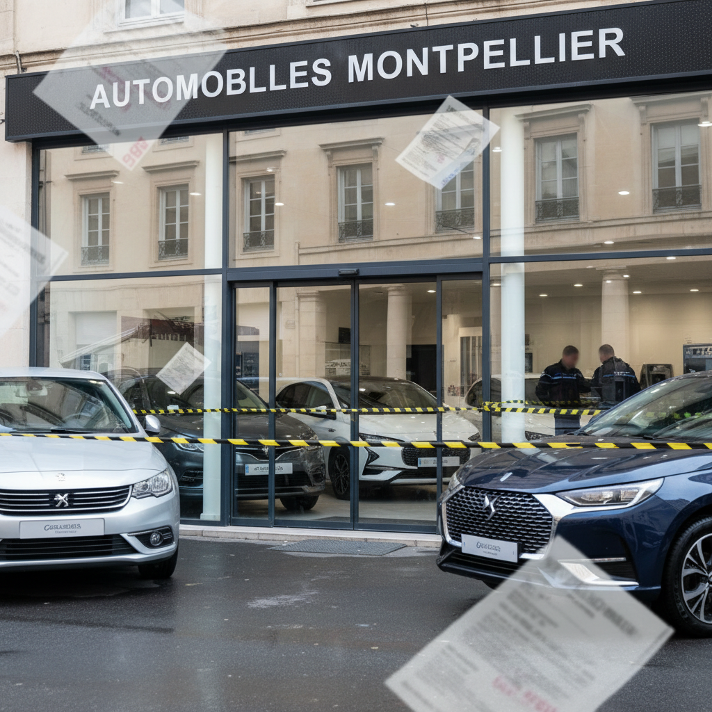 un concessionnaire de montpellier fait l'objet d'une enquête pour fraude présumée au malus écologique impliquant environ cent véhicules polluants, soulevant des questions sur la conformité environnementale.