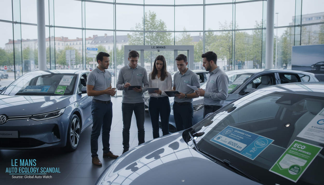 enquête sur une fraude au malus écologique impliquant six employés d'un concessionnaire automobile au mans, révélant des pratiques illégales affectant les taxes environnementales.