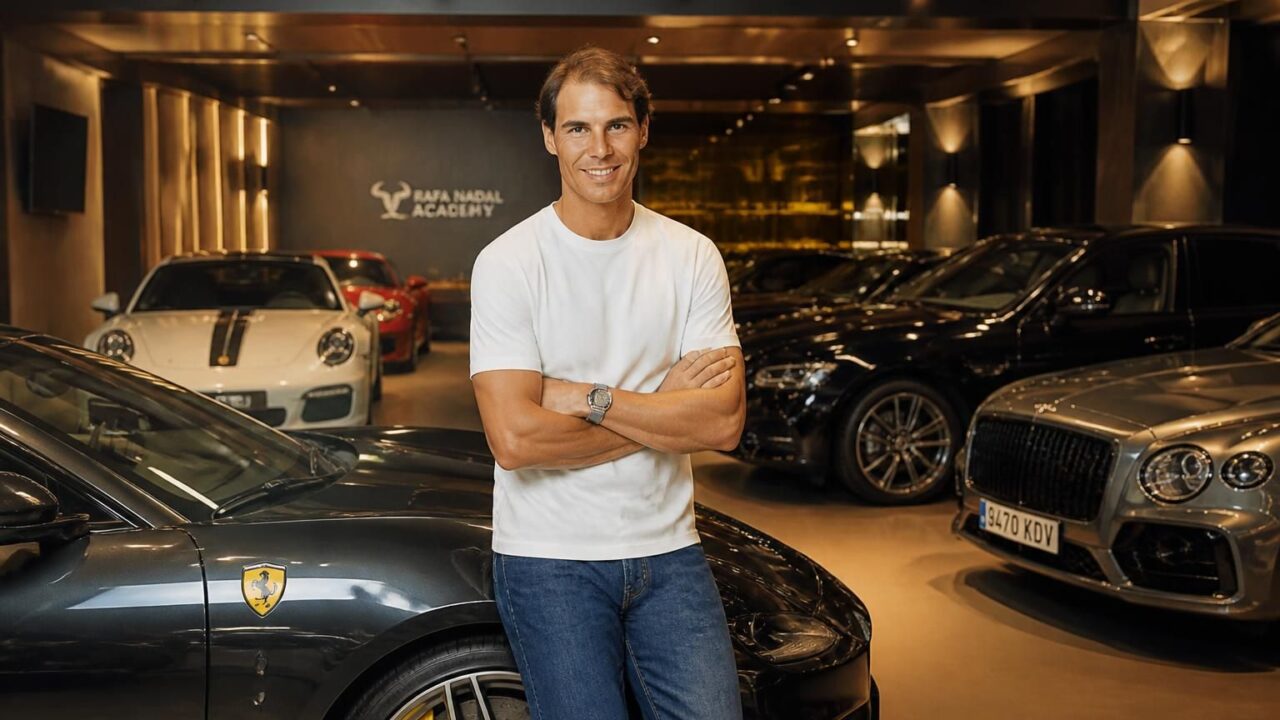 Rafael Nadal : Plongée au cœur de sa collection automobile alliant passion et raffinement, le luxe discret du roi de Roland-Garros