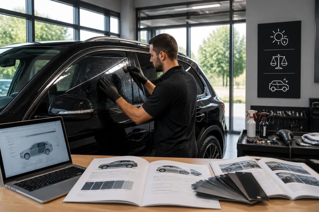 découvrez notre guide complet sur les tarifs de pose de film teinté pour voiture, incluant les prix moyens, la réglementation en vigueur et des conseils pratiques pour un choix éclairé.