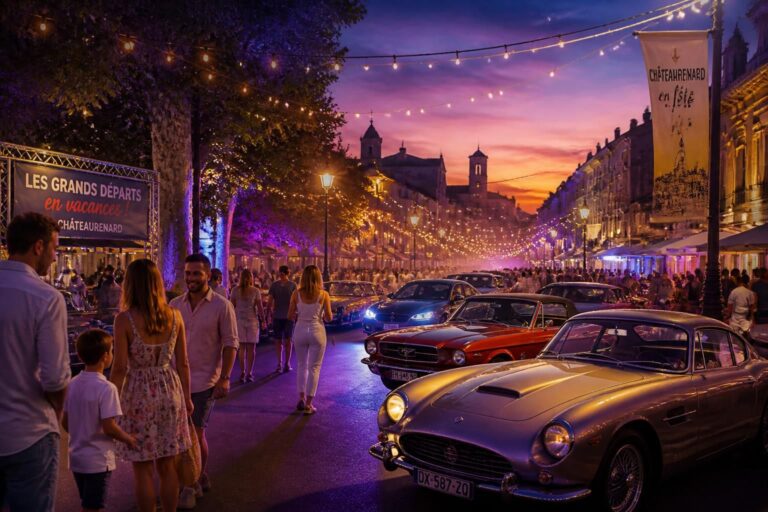 Châteaurenard s&rsquo;immerge dans la magie des grands départs en vacances lors d&rsquo;une soirée automobile hors du commun