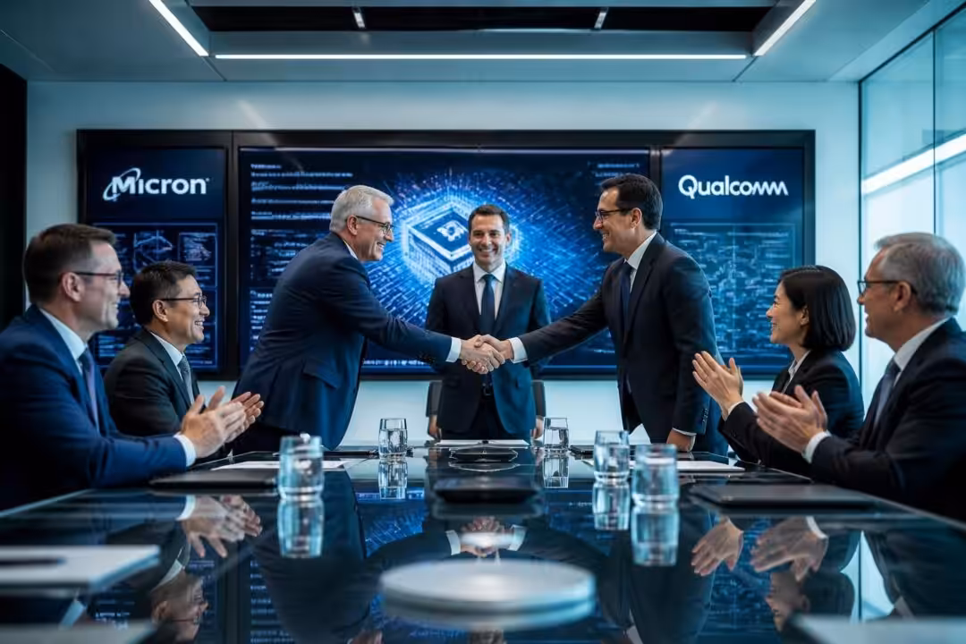 micron établit des partenariats stratégiques avec qualcomm et d'autres leaders du secteur pour renforcer la fourniture de composants de puces innovants et performants.