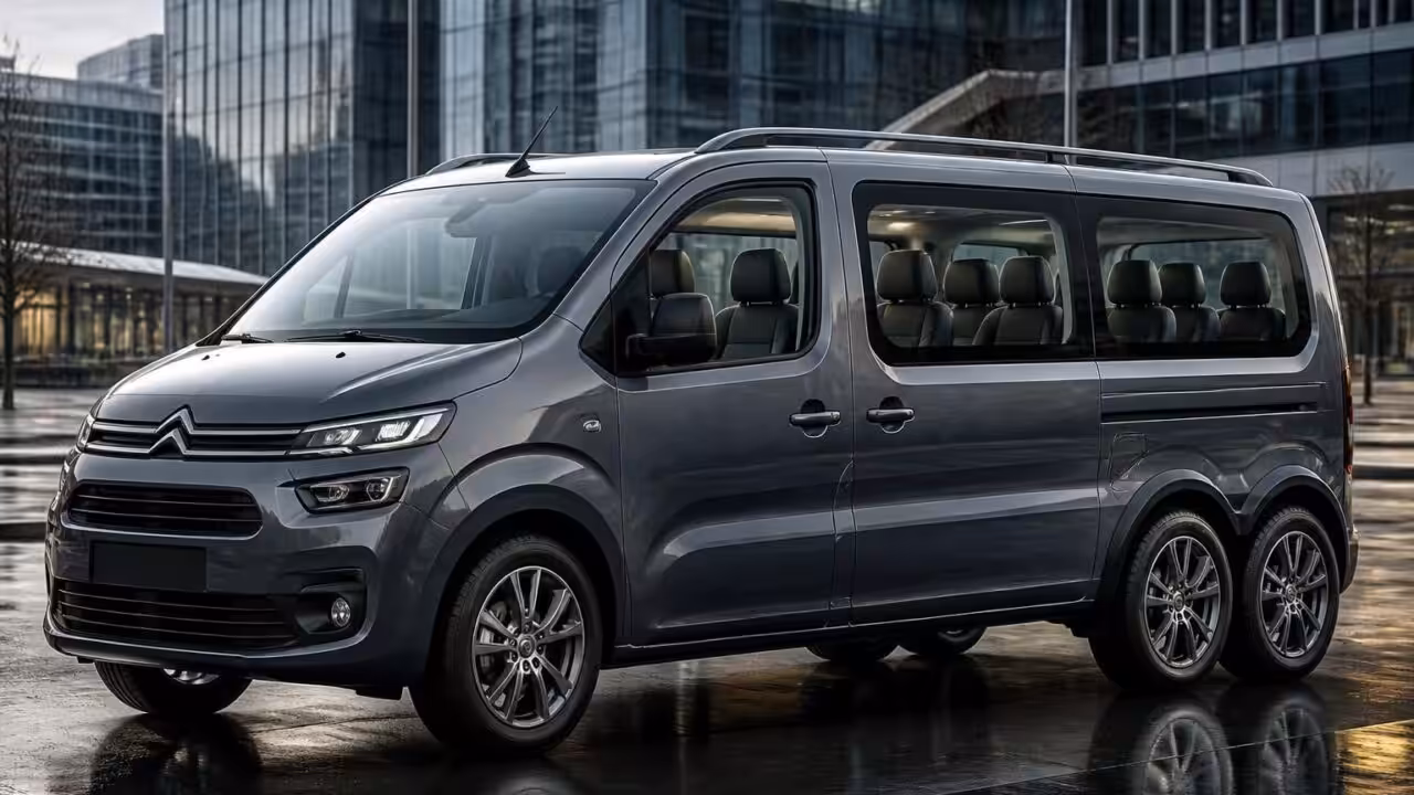Automobile : Découvrez le surprenant Citroën Berlingo à six roues capable d&rsquo;accueillir dix passagers