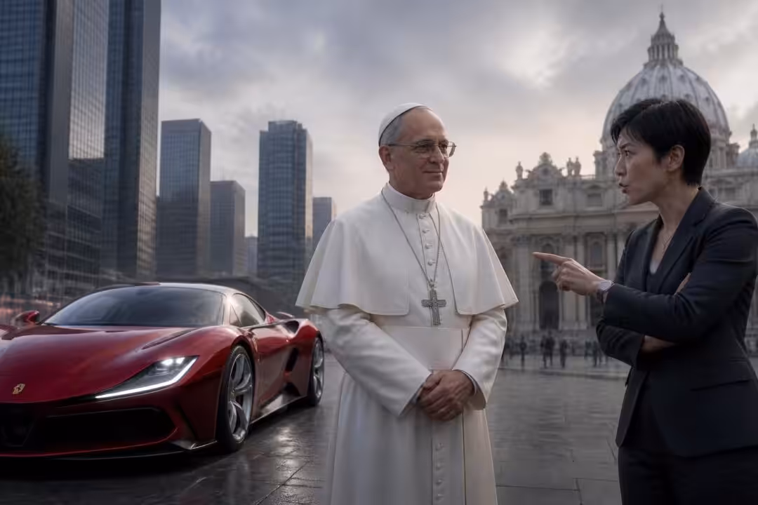 découvrez le design audacieux de la ferrari luce et le silence mystérieux du pape léon xiv face aux critiques de la dirigeante de byd. une confrontation inattendue entre luxe et innovation.