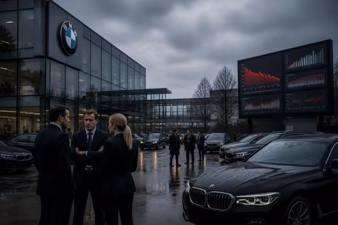 bmw annonce une baisse de ses bénéfices au deuxième trimestre et prévoit une réduction de ses effectifs pour optimiser ses performances.