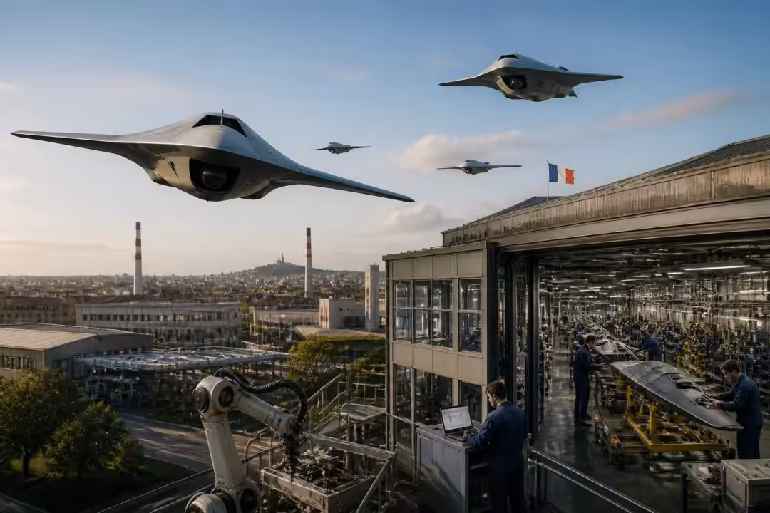 la france intensifie ses efforts pour rattraper son retard dans les drones militaires et envisage la reconversion d'usines stratégiques afin de renforcer sa souveraineté technologique.